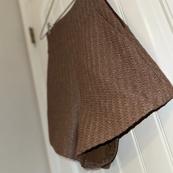 High Waist Brown Flared Shorts - Picture 5 of 10